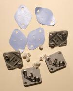 4 Supports & insulators for TO-66 transistors (ex: BD109, BD162, BD241, etc..)