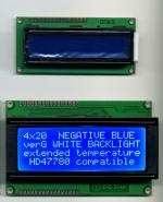 Set of 2 Retro-Illuminated Blue LCD Displays Standard HD44780