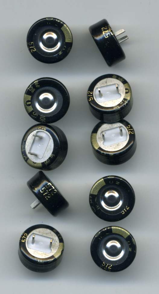 Lot de 10 Condensateurs "Supercaps" 0,1 F (100 000 µF) - 5 V
