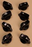 10 BOUTONS VINTAGE KNOBS " COLLINS " AXE STANDARD 6mm 