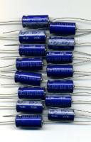 Lot de 15 Condensateurs Haute tension Axiaux 4,7 µF - 350 Volts